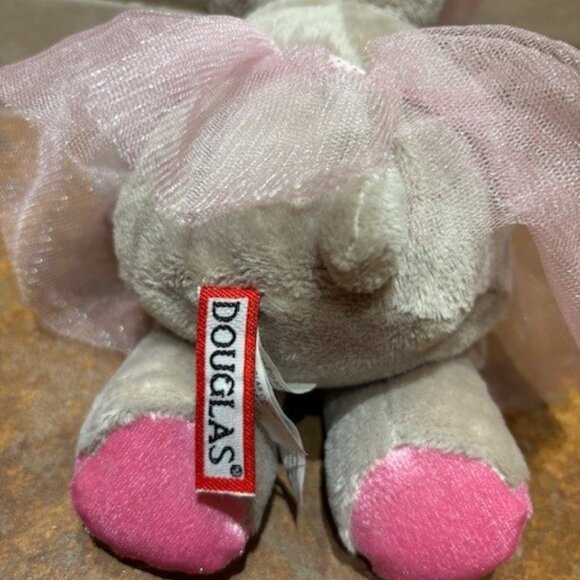 Douglas Grey Hippo Ballerina Pink Tutu Plush Stuffed Animal 2012 8" Toy - Picture 4 of 8
